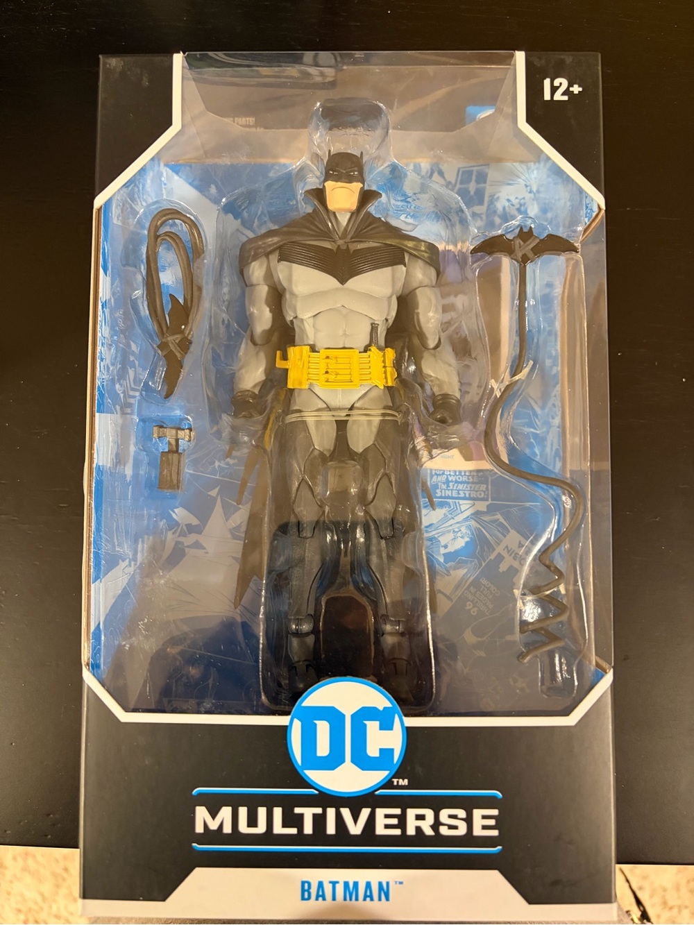 DC Batman Action Figure - Black, Gray & Yellow Belt